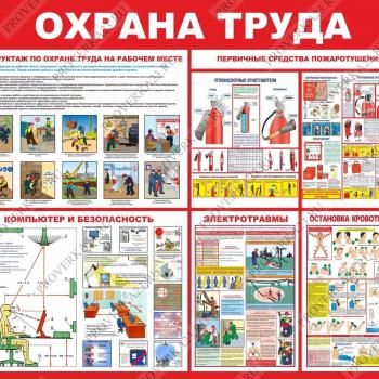 Стенд Охрана труда 1200х1000мм